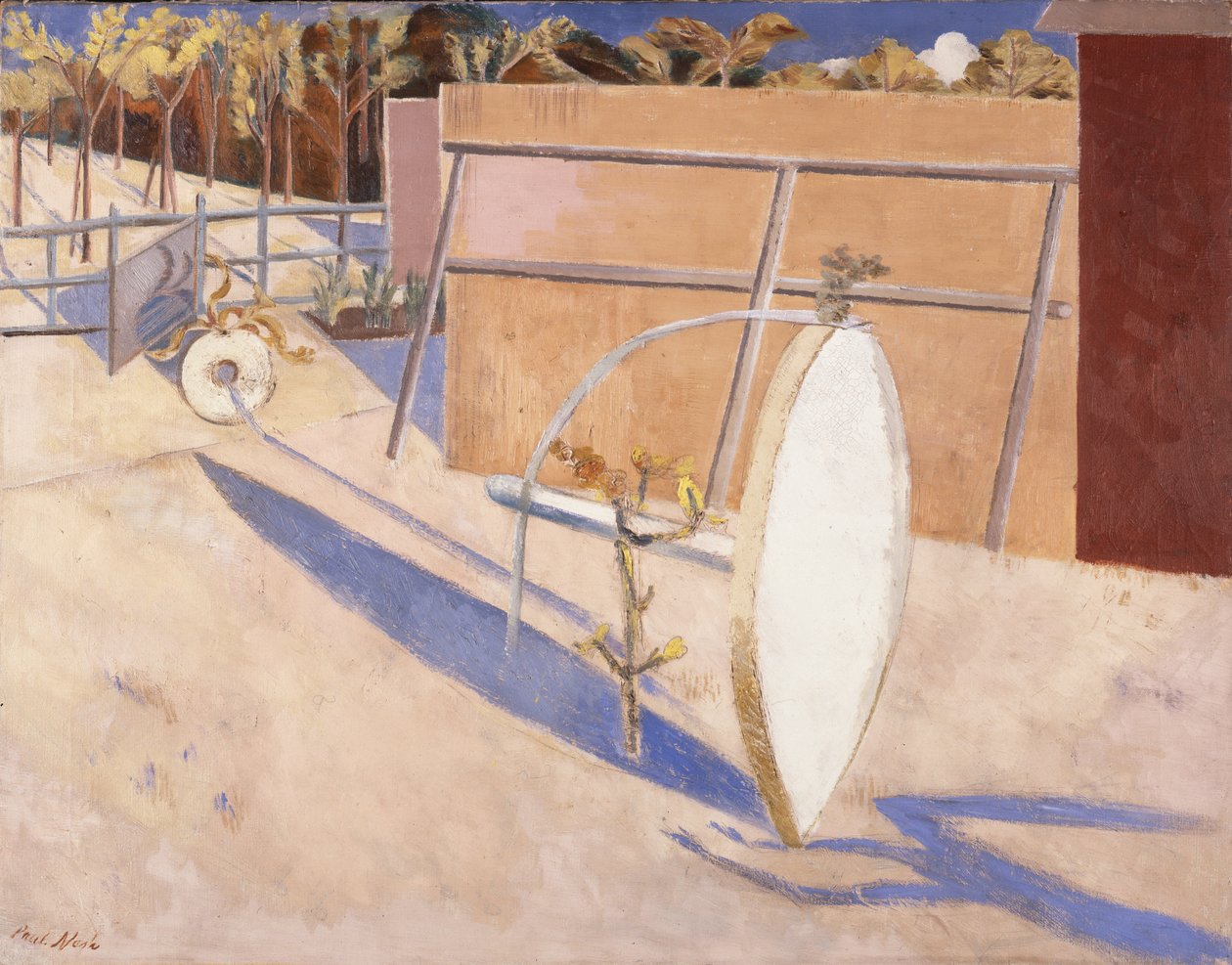Łucznik, ok. 1930-42 (olej na płótnie) autorstwa Paul Nash