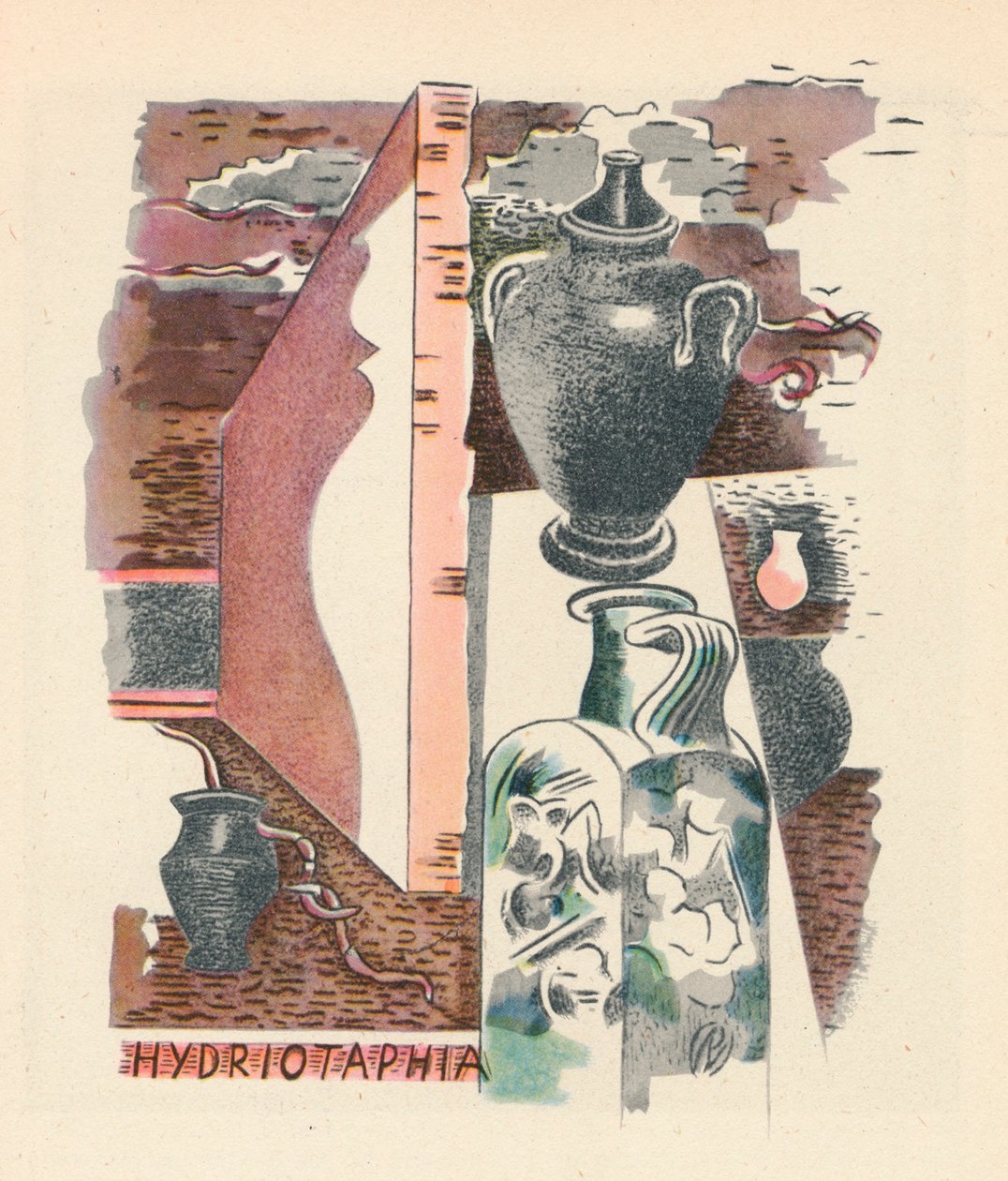 Malarz jako ilustrator, 1932, 1946 autorstwa Paul Nash