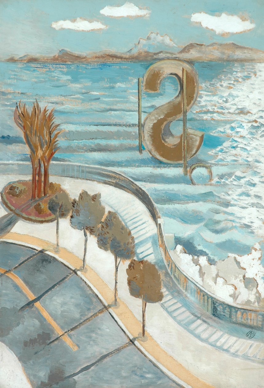 Widok z okna, Nicea autorstwa Paul Nash