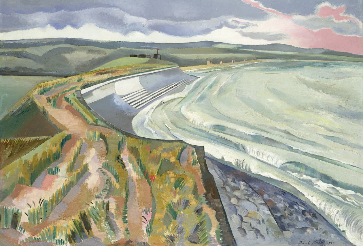 Mur przeciw morzu autorstwa Paul Nash