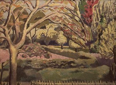 Sady z białymi liśćmi autorstwa Paul Nash