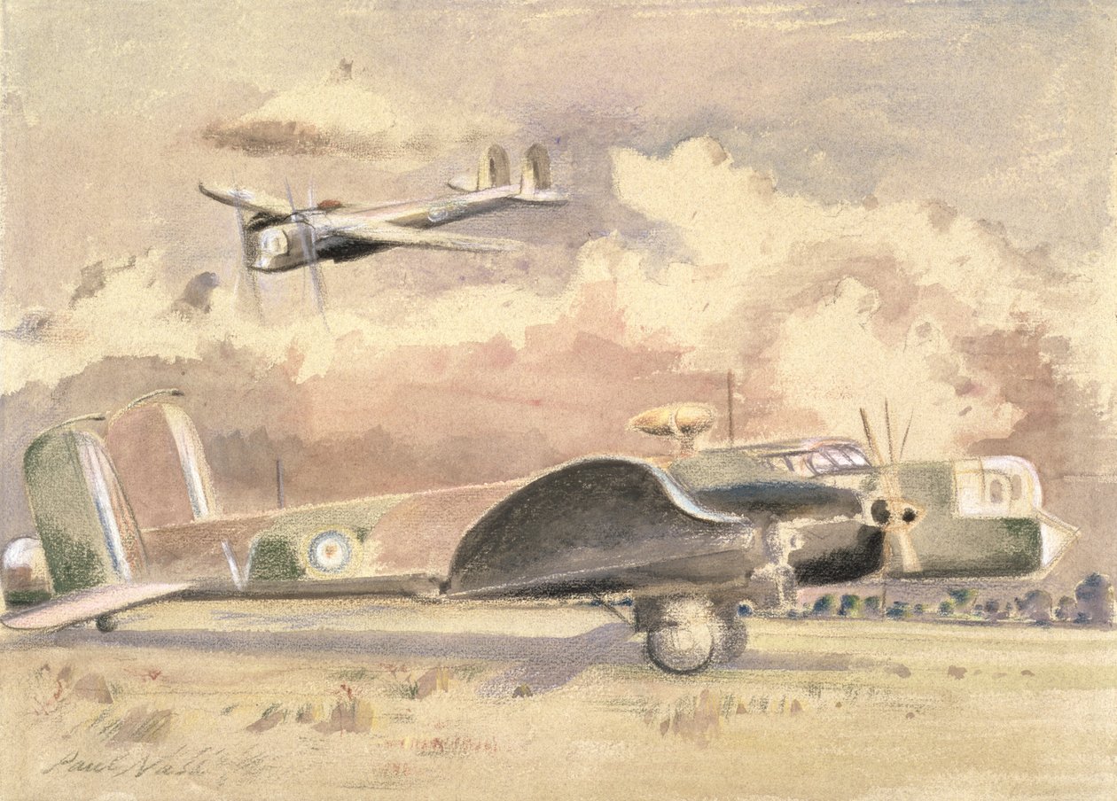 Whitley Bombers na słońcu autorstwa Paul Nash