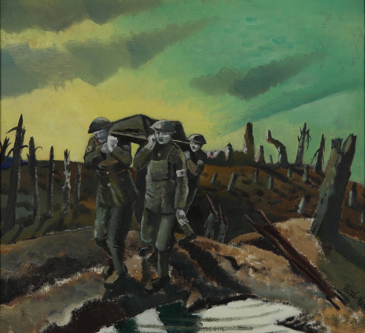 Ranny, Passchendaele autorstwa Paul Nash