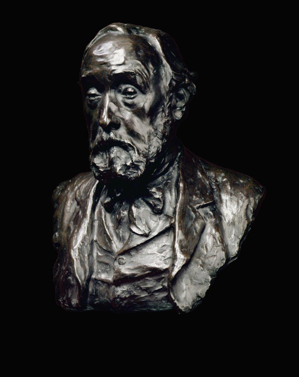 Portret Edgara Degasa (1834-1917) 1907 (brąz z ciemnobrązową patyną) autorstwa Paul Paulin