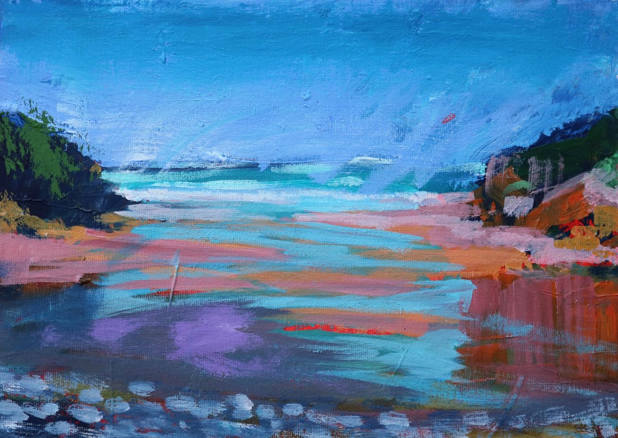 Broadhaven, 2021 (akryl na płótnie) autorstwa Paul Powis