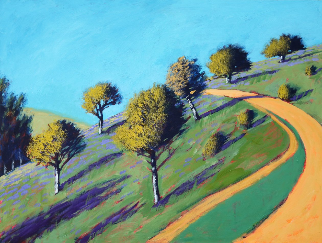 Malvern Spring, 2021 (akryl na płycie) autorstwa Paul Powis