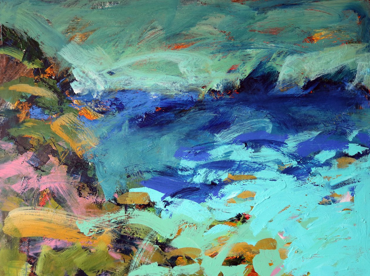 Priests Cove (akryl na pokładzie) autorstwa Paul Powis