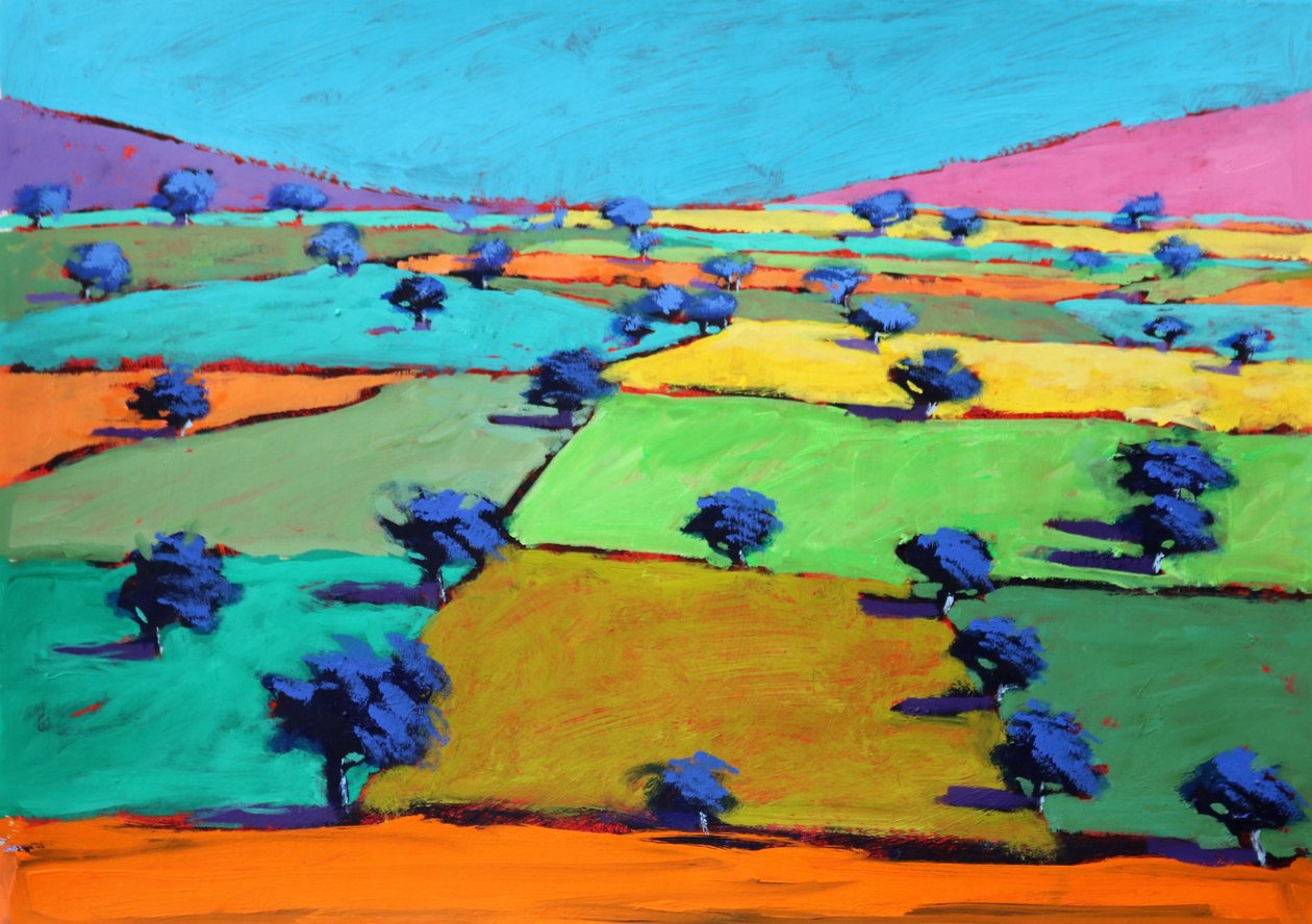 The Gullet, 2021 (akryl na papierze) autorstwa Paul Powis