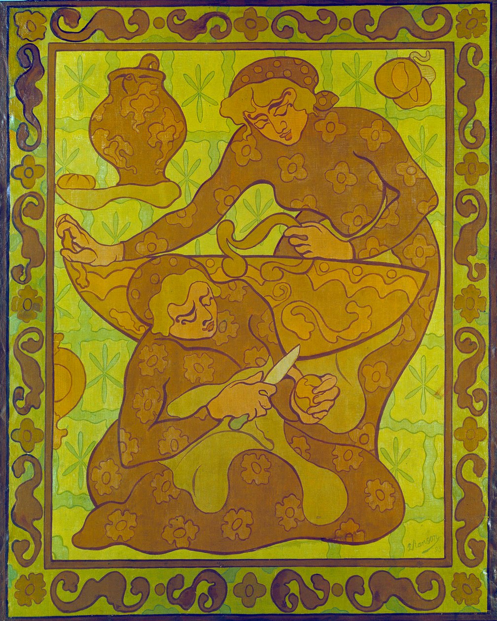 Gobelin do obieraczek do jabłek autorstwa Paula Ransona (1864-1909) Prywatna kolekcja XX wieku autorstwa Paul Elie Ranson