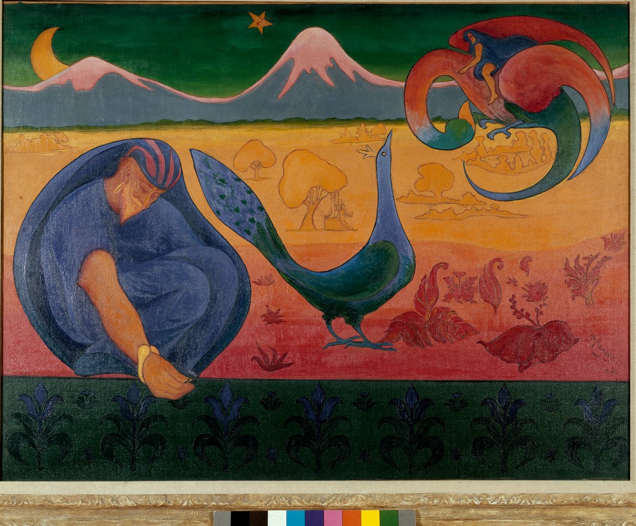 Krajobraz Nabis (Malarstwo autorstwa Paul Elie Ranson