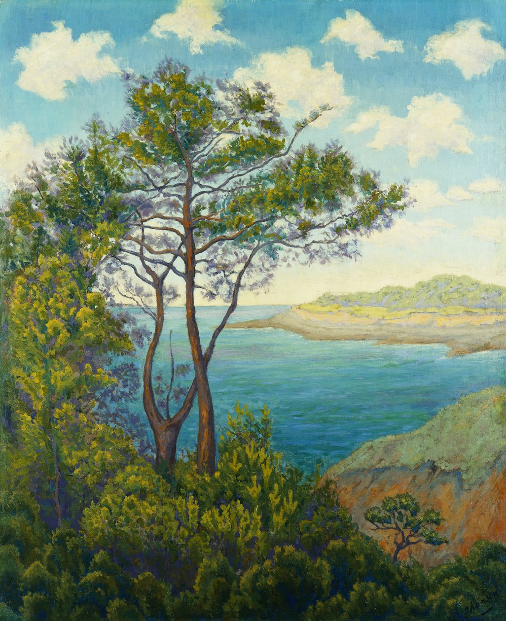 Wybrzeże w Bretanii; Wybrzeże w Bretanii, ok. 1898 autorstwa Paul Elie Ranson