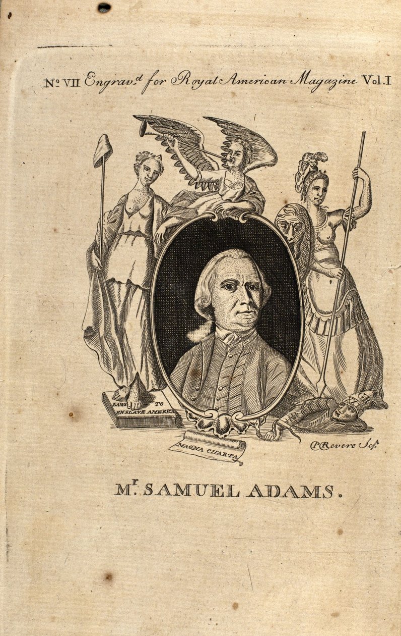 Samuel Adams, 1774 autorstwa Paul Revere