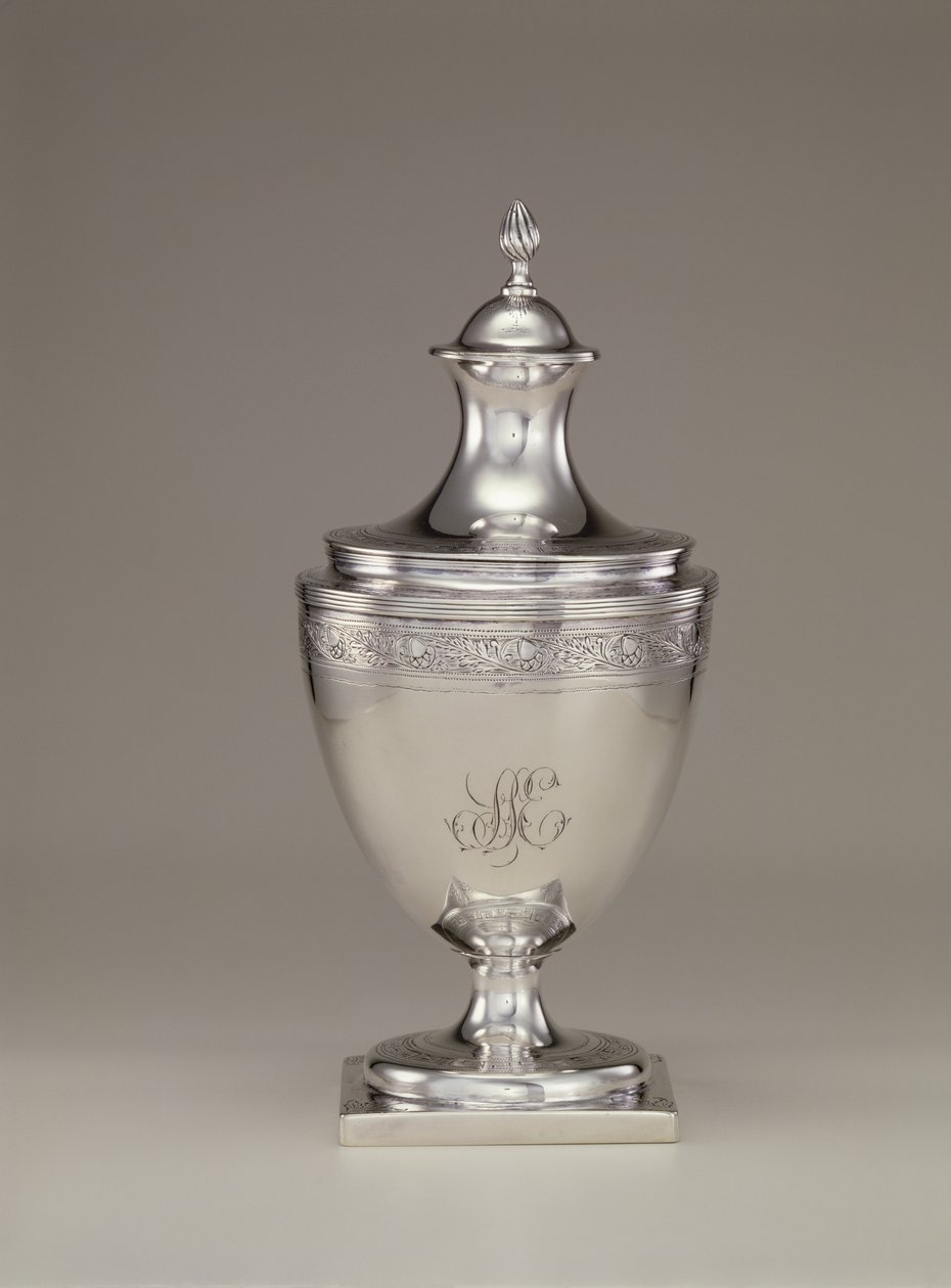 Cukiernica z pokrywką, ok.1795 autorstwa Paul Revere