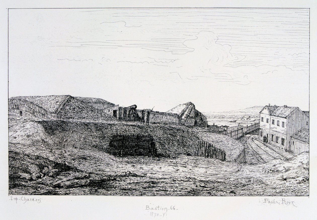 Bastion 66, Oblężenie Paryża, 1870-1871 autorstwa Paul Roux