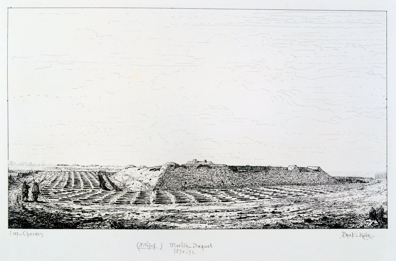 Moulin Saquet, Oblężenie Paryża, 1870-1871 autorstwa Paul Roux