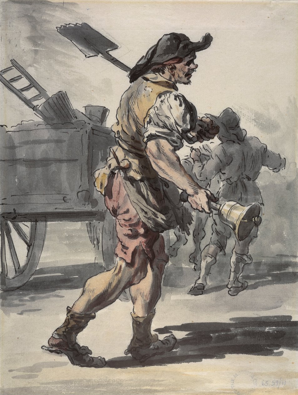 Londyński węglarz, 1759 autorstwa Paul Sandby