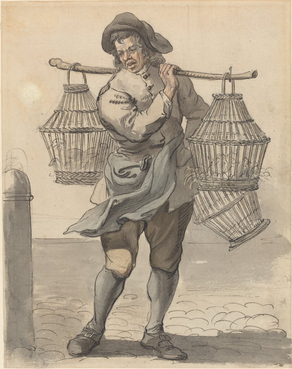 Sprzedawca drobiu autorstwa Paul Sandby