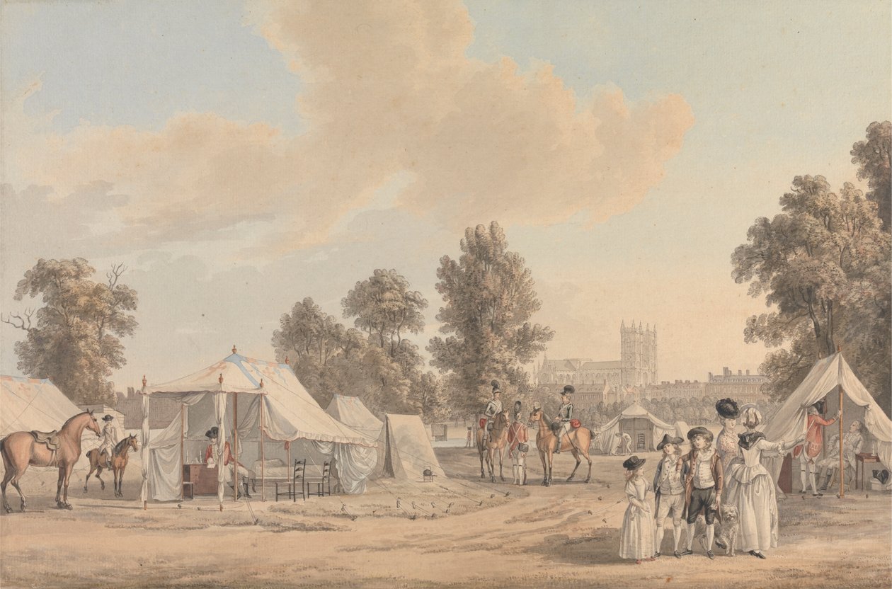 Obozowisko w St. James Park autorstwa Paul Sandby
