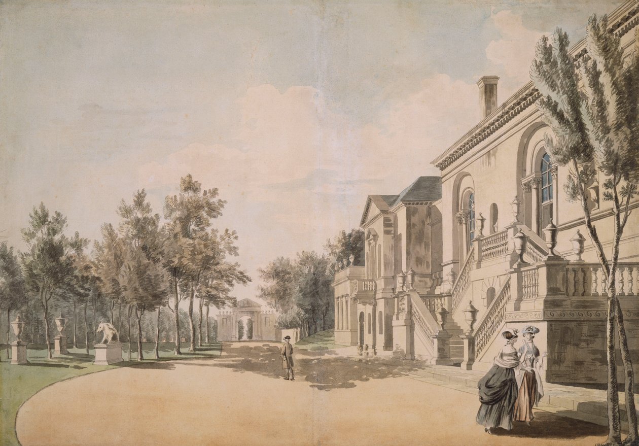Dom Chiswick, 1766-1768 autorstwa Paul Sandby