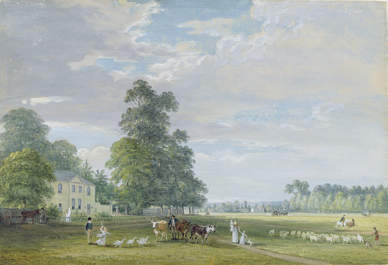 Englefield Green, niedaleko Egham autorstwa Paul Sandby