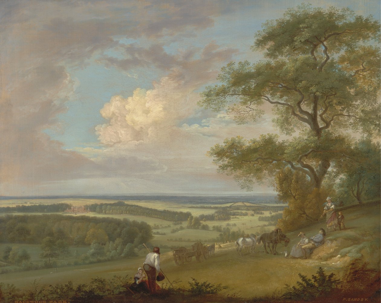 Hackwood Park, Hampshire autorstwa Paul Sandby