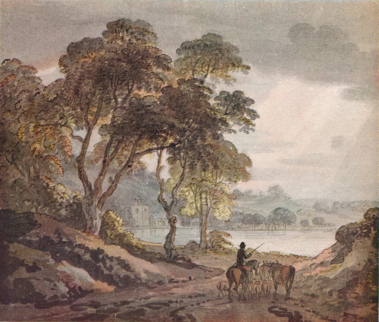Krajobraz, ok. 1780 autorstwa Paul Sandby