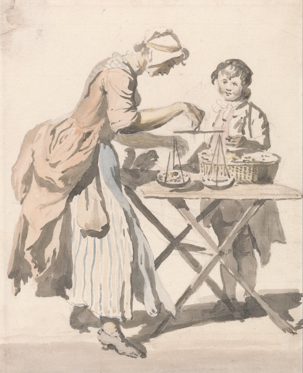 London Cries- Czarne Serce Wiśnie... autorstwa Paul Sandby