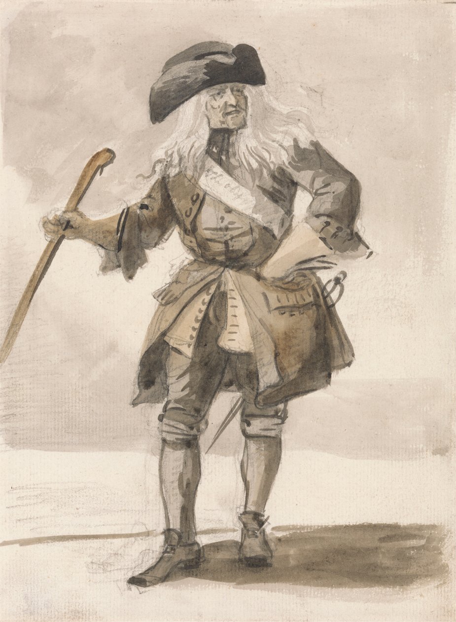 London Cries: dumny mężczyzna autorstwa Paul Sandby