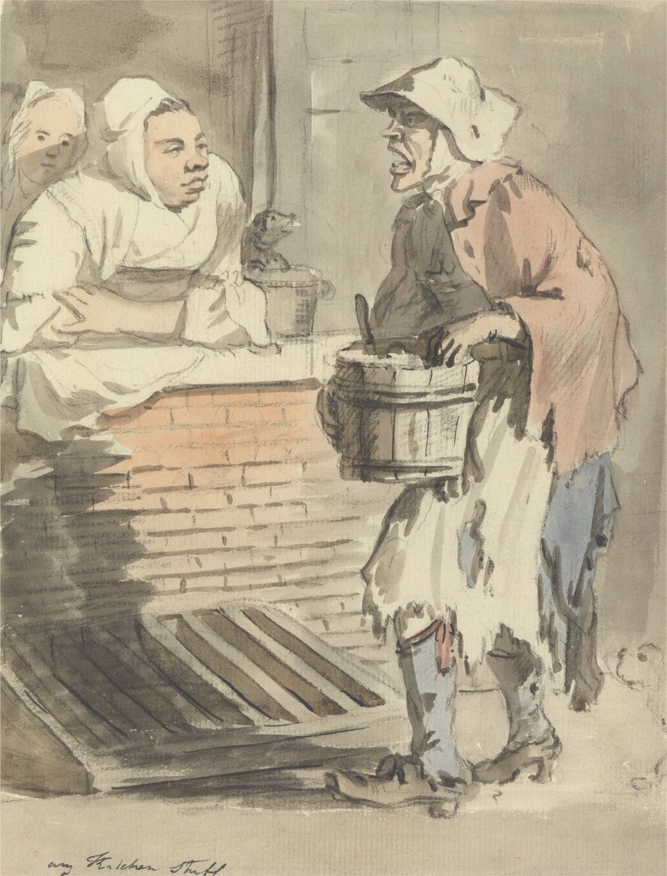 London Cries: „Wszelkie rzeczy kuchenne” autorstwa Paul Sandby