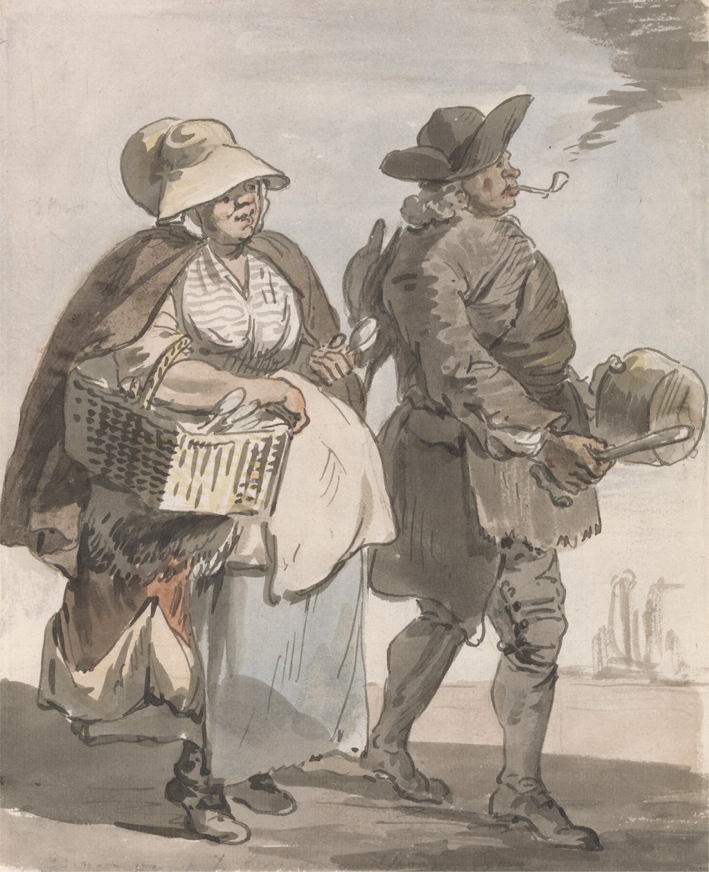 London Cries: „Czy chcesz jakieś łyżki…” autorstwa Paul Sandby