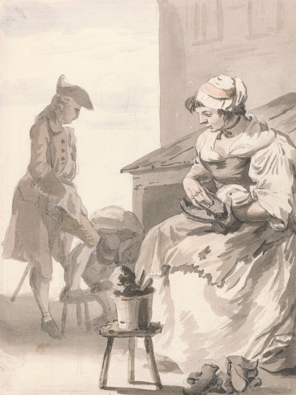 London Cries: Środek do czyszczenia butów autorstwa Paul Sandby