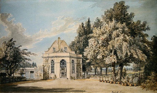 Rackett Lodge, Wandsworth (akwarela na ołówku na papierze) autorstwa Paul Sandby