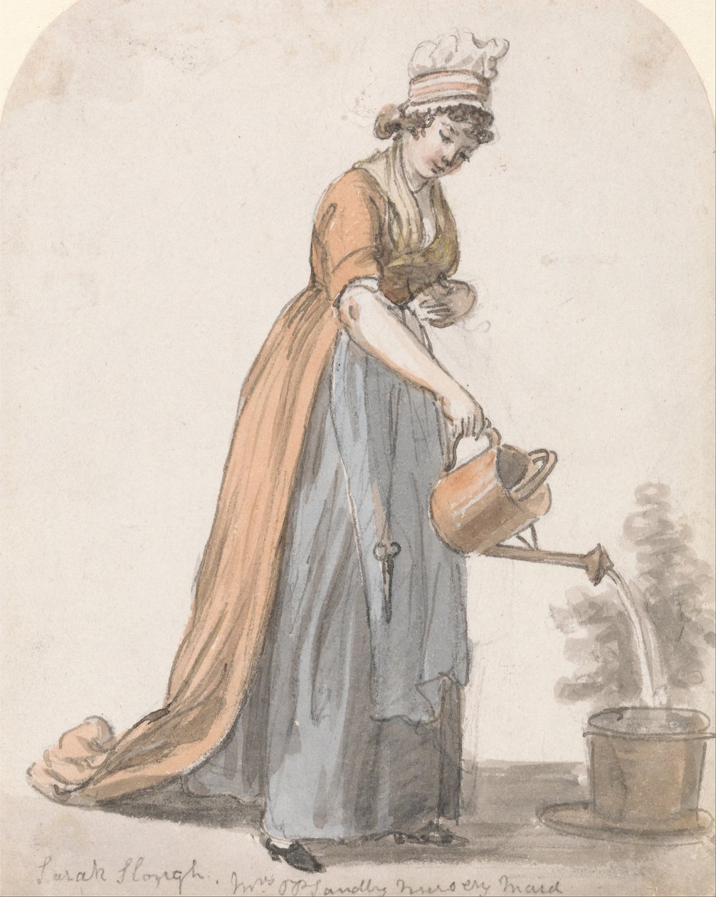 Sara Hough, pokojówka żłobka pani T.P. Sandby autorstwa Paul Sandby