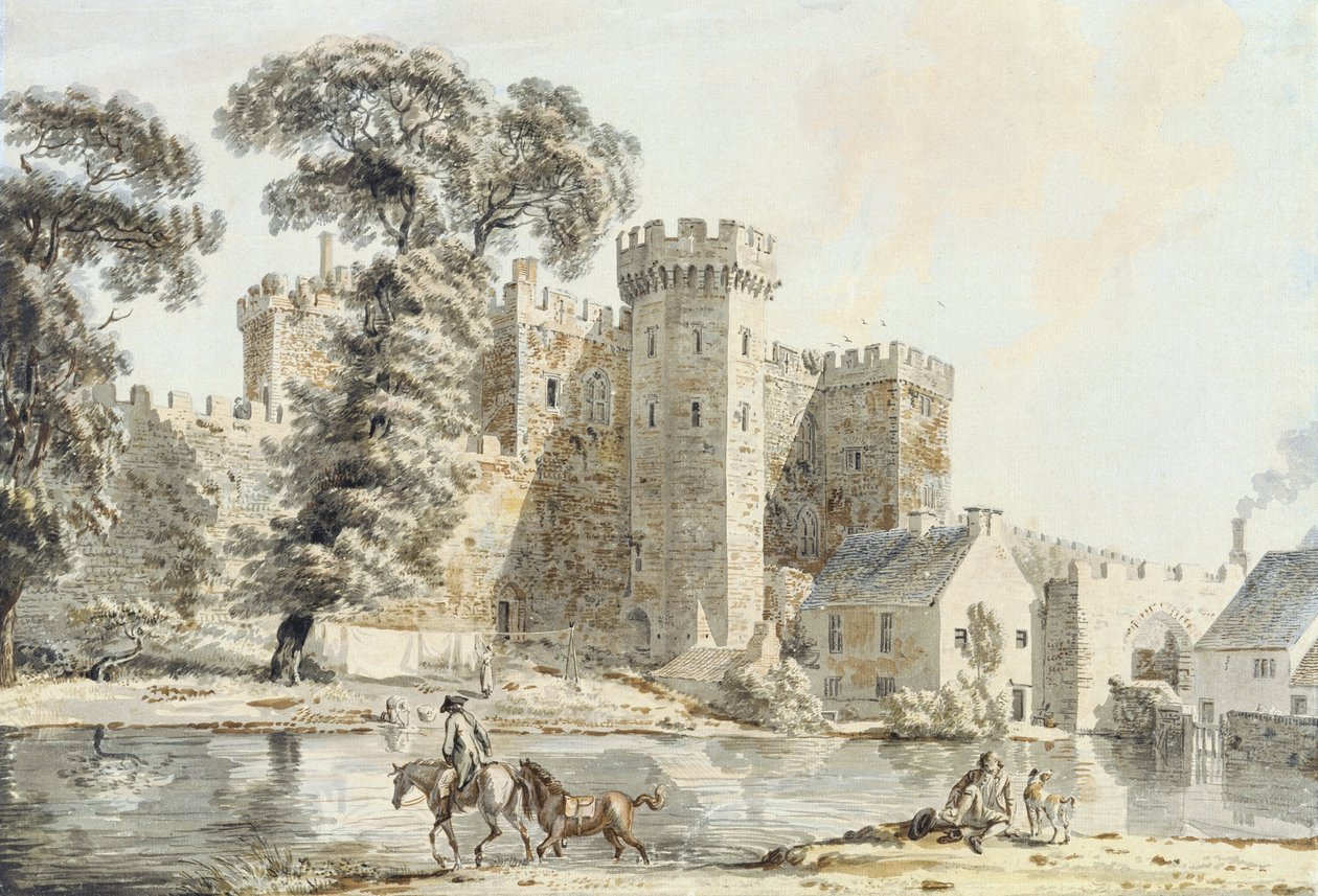 Południowa brama zamku Cardiff autorstwa Paul Sandby