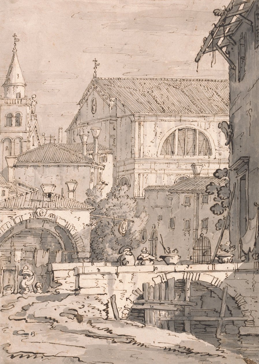 Fantazja wenecka autorstwa Paul Sandby