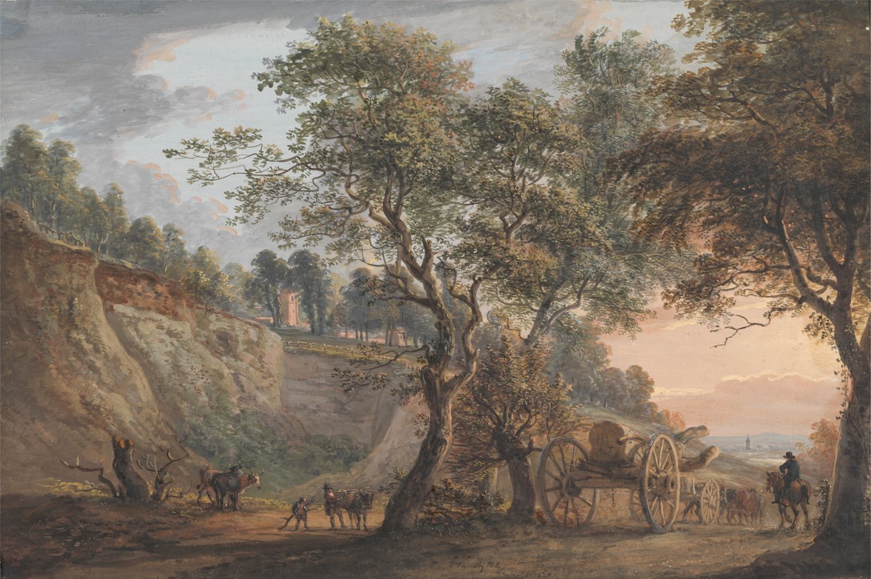 Widok przy Charlton, Kent autorstwa Paul Sandby