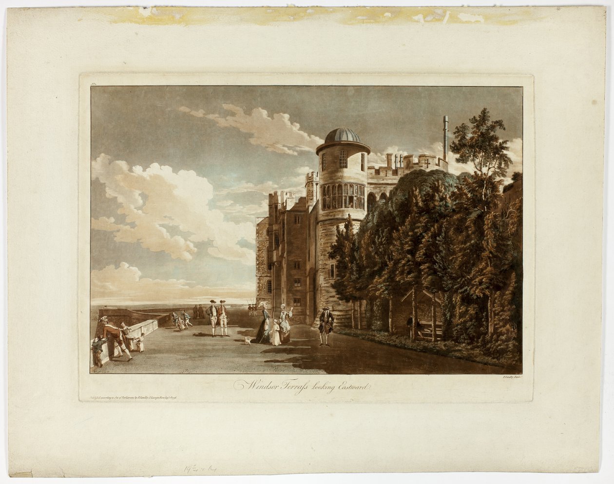 Taras Windsor patrząc na wschód autorstwa Paul Sandby
