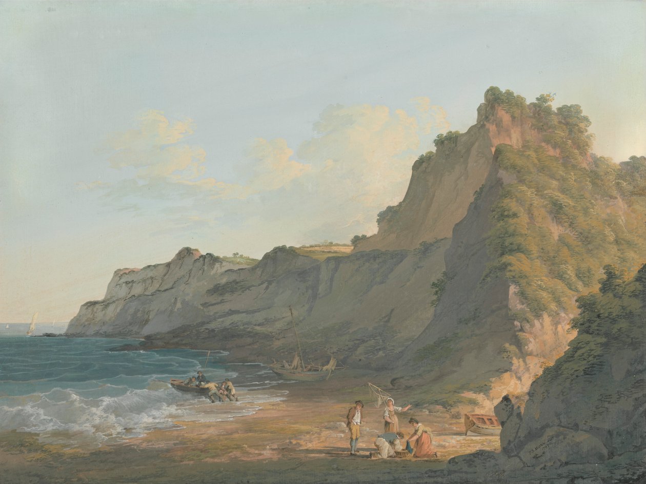 Shanklin Chine, wyspa Wight autorstwa Paul Sandby Munn