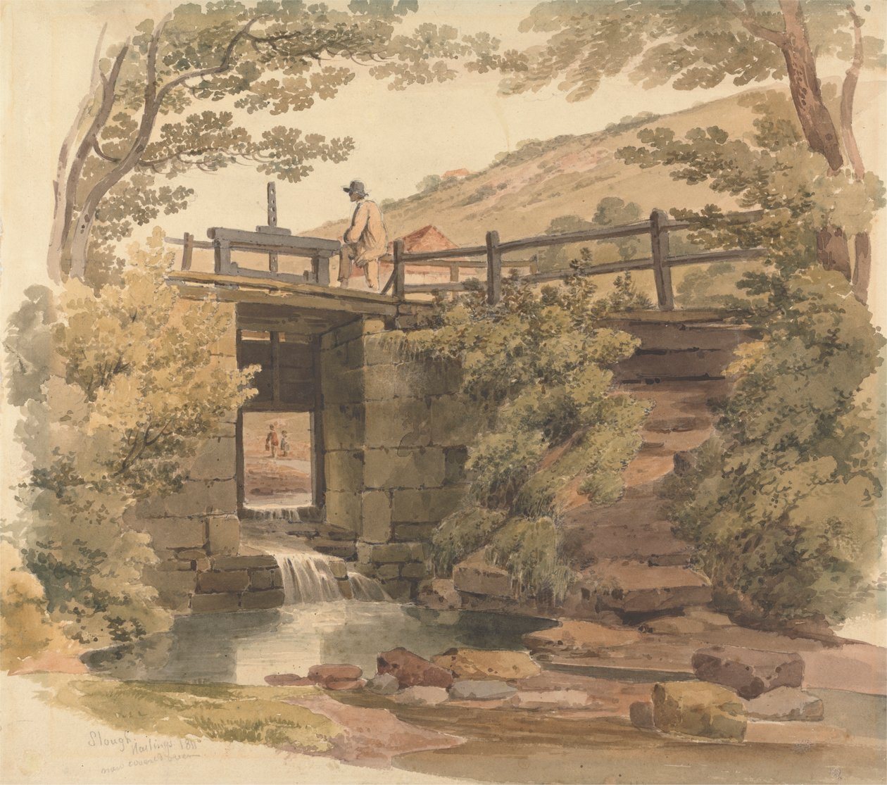 Śluza w pobliżu Slough autorstwa Paul Sandby Munn