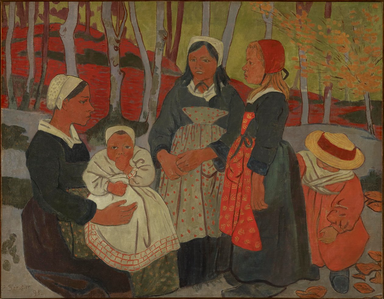 Bretończycy w lesie Huelgoat autorstwa Paul Sérusier