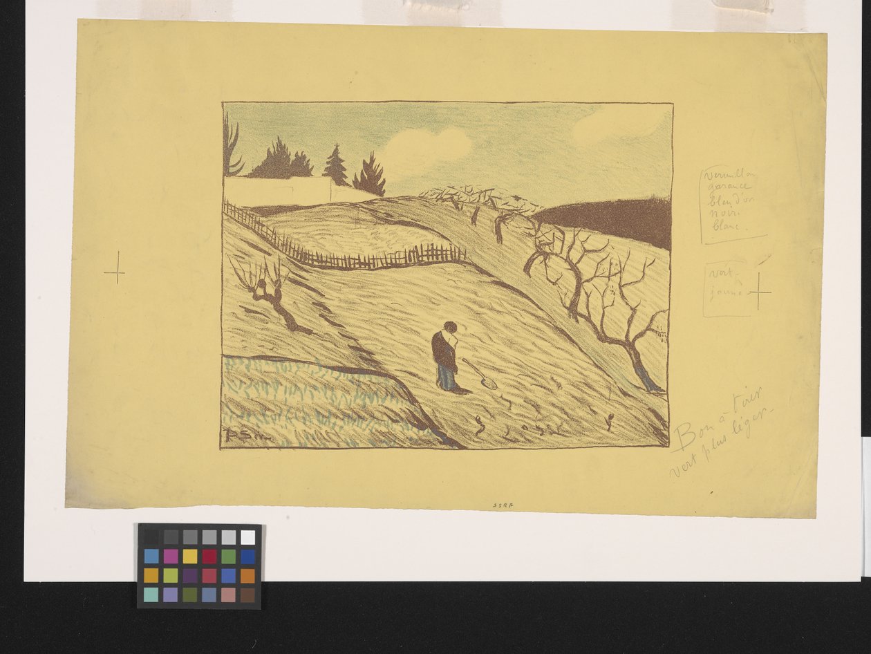La Fin Du Jour (Koniec dnia) (litografia kolorowa) autorstwa Paul Sérusier
