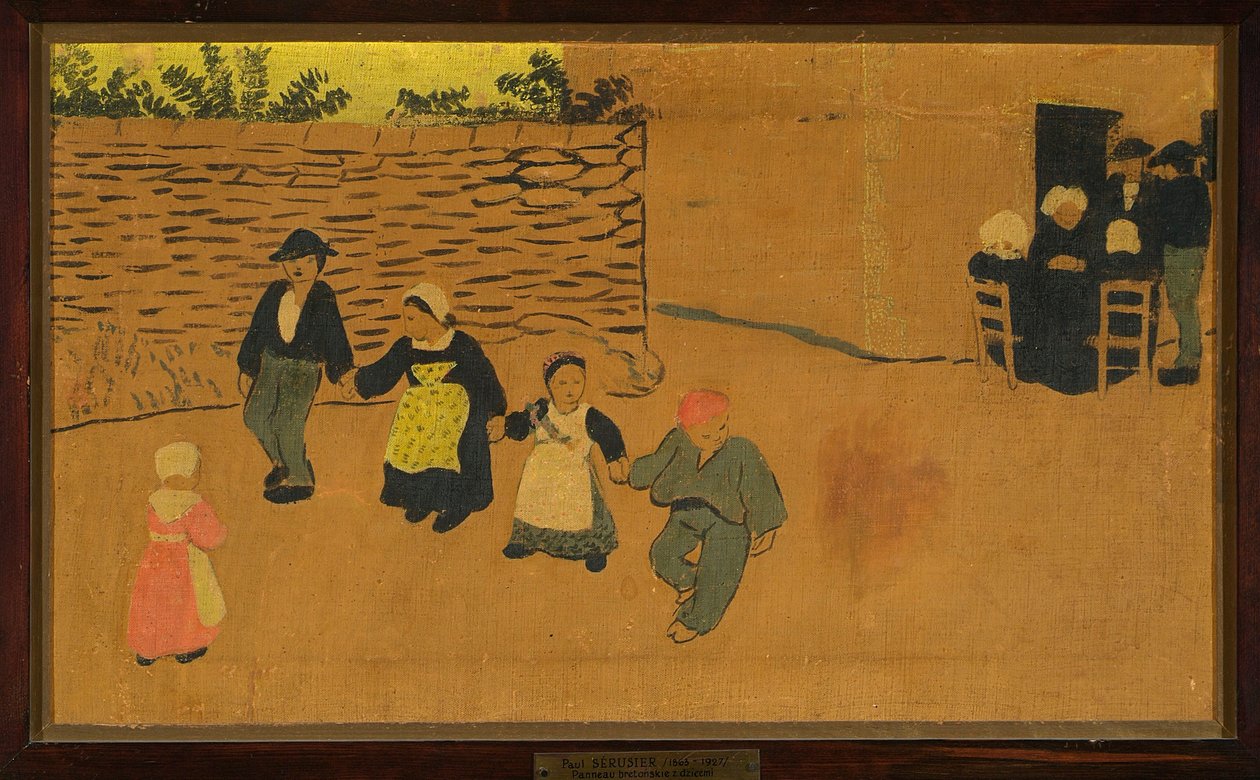 Bretonisches Paneel mit Kindern autorstwa Paul Sérusier