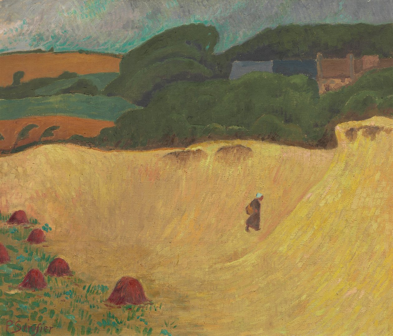 Plaża Les Grands Sables w Le Pouldu autorstwa Paul Sérusier