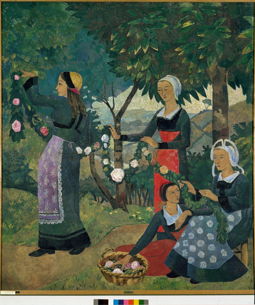 Girlanda z róż autorstwa Paul Sérusier