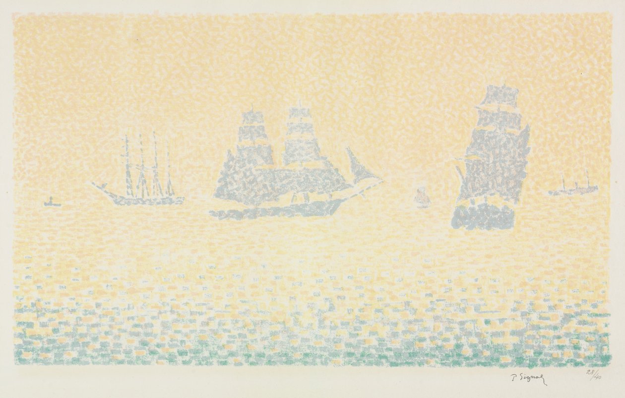 Łodzie autorstwa Paul Signac