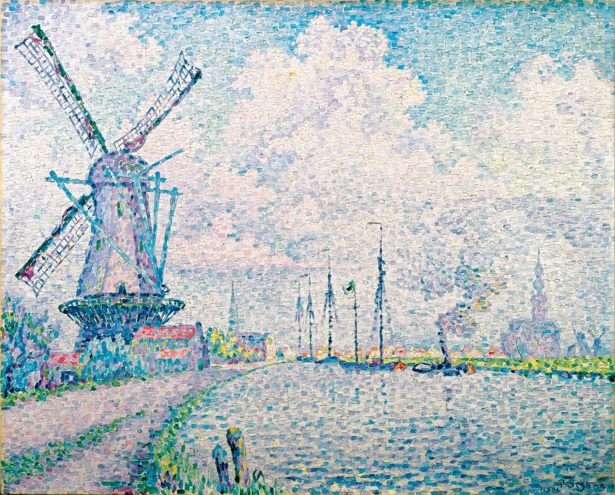 Kanał w Overschie par Signac, Paul (1863-1935) autorstwa Paul Signac