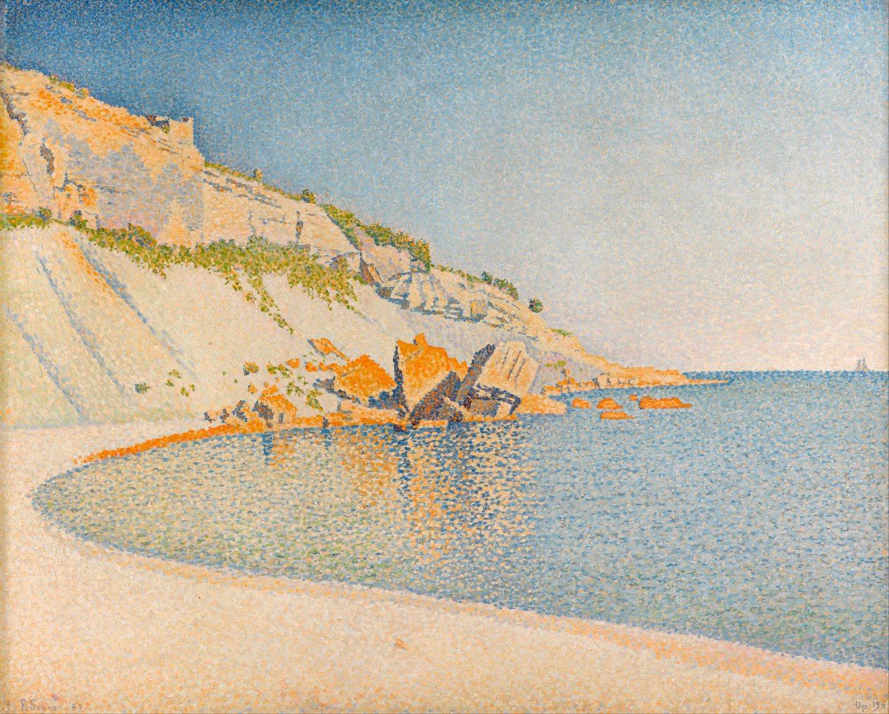 ""Cassis, Cap Lombard, Opus 196"" Obraz Paula Signaca (1863-1935) 1889 - Olej na płótnie Wymiary 83,5x99,8 cm Gemeentemuseum Den Haag autorstwa Paul Signac