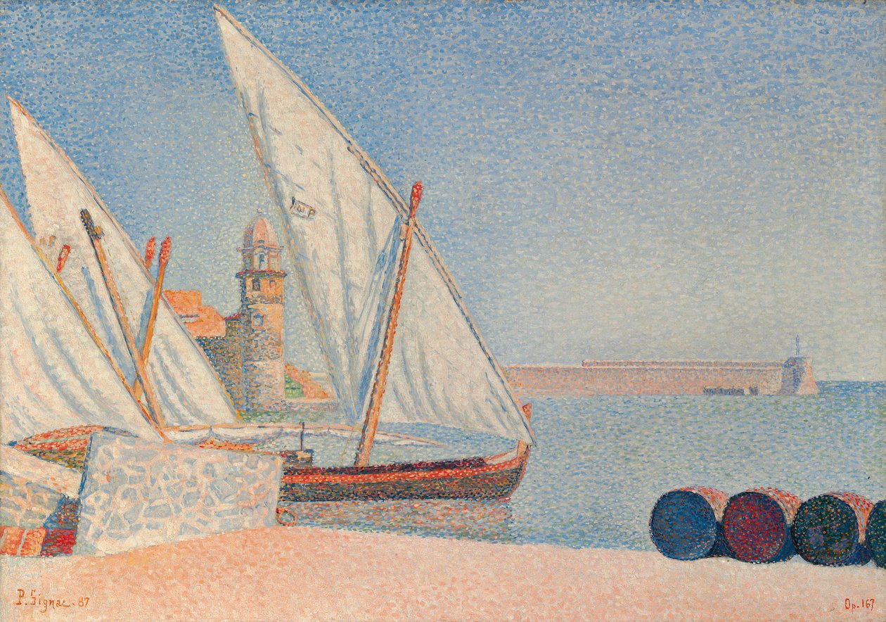 Collioure, Huśtawki, 1887 autorstwa Paul Signac