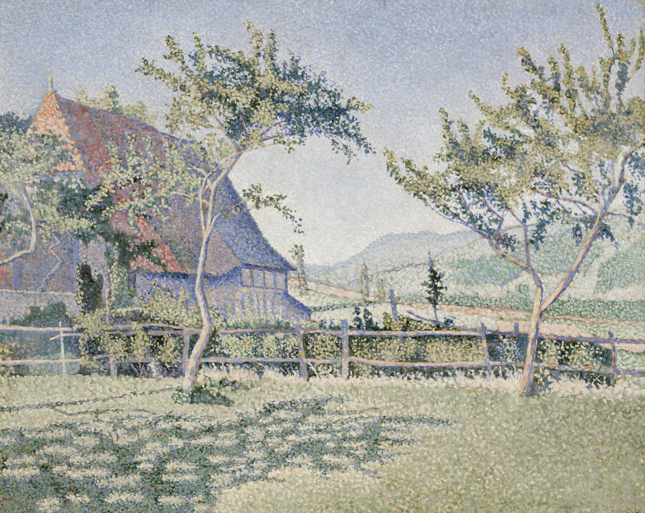 Comblat-le-Château, łąka, Opus 161, czerwiec-lipiec 1887 (olej na płótnie) autorstwa Paul Signac