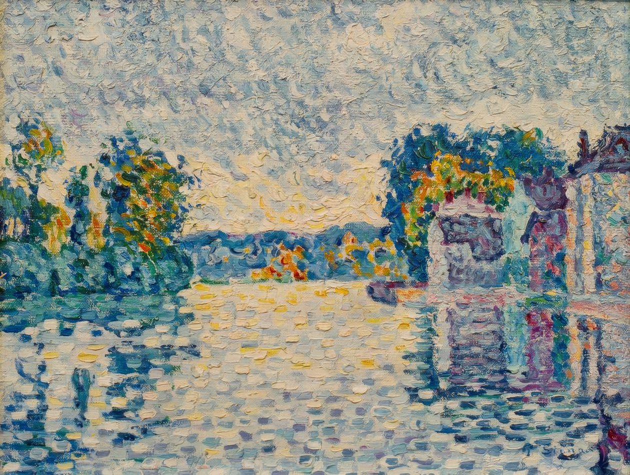 Sekwana w Samois autorstwa Paul Signac